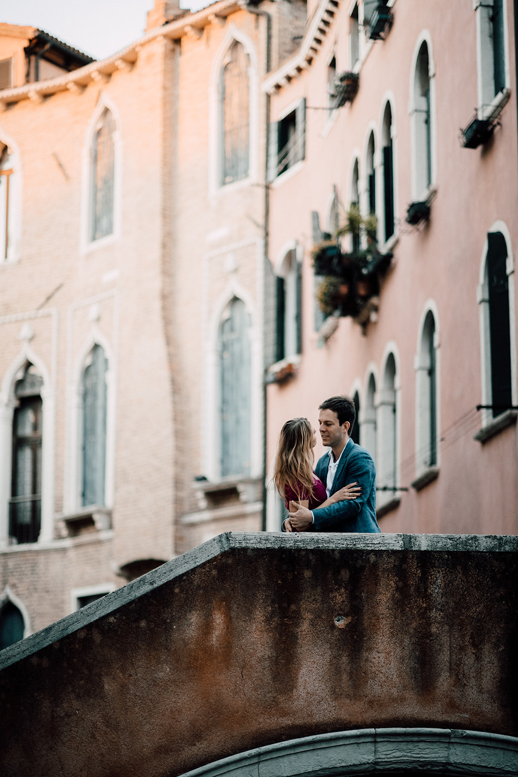 spring engagement in venice